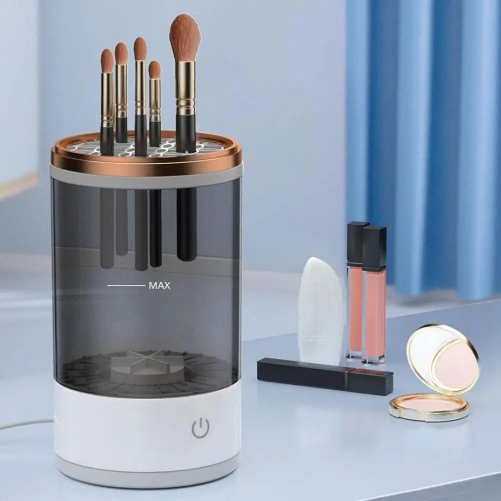 3 In 1 Electric Makeup Brush Cleaner : Automatic Spinner Makeup Brush